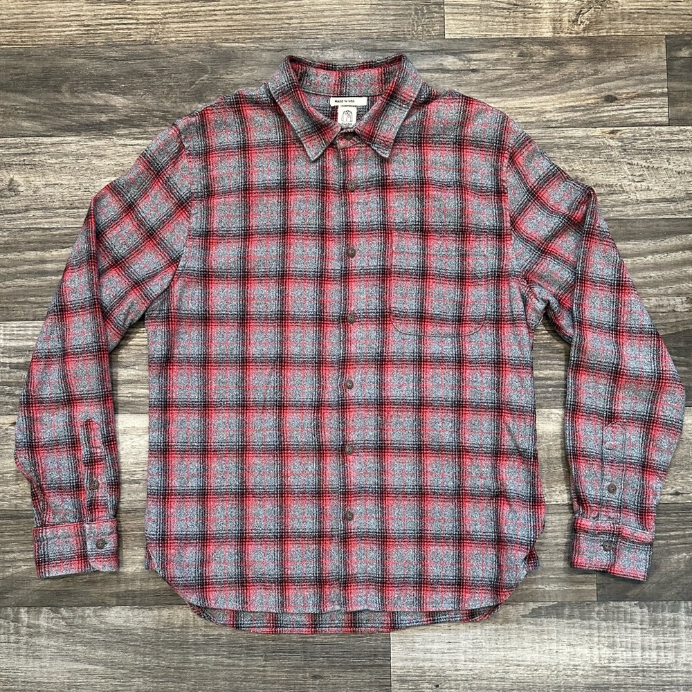 Hiroshi Kato Ripper Flannel - Red Vintage Plaid Large